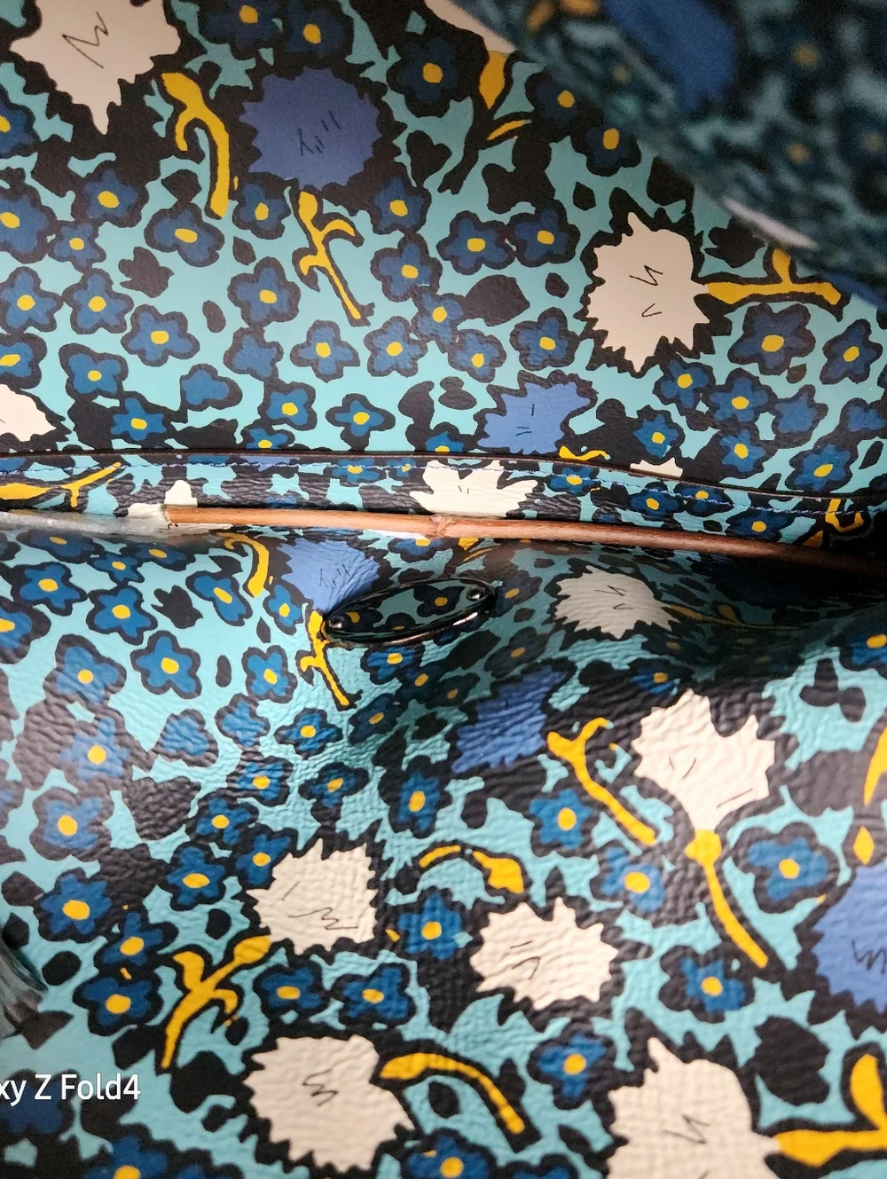 Coach Bright Blue Pebbled Leather Tote with New Tag + Wallet - Picture 14 of 16